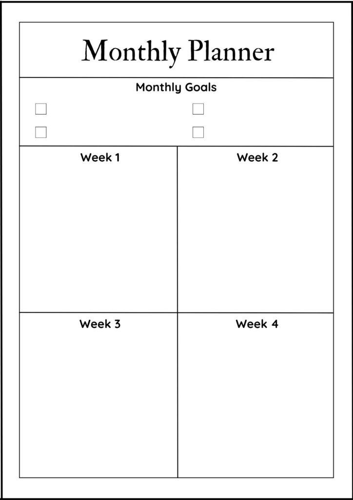 Monthly Planner