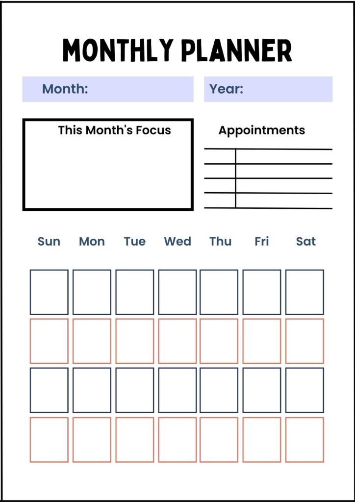 Monthly Planner