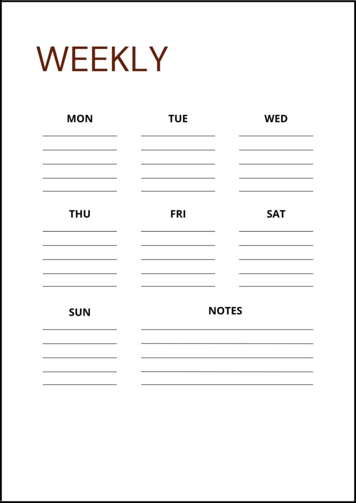 Weekly Planner